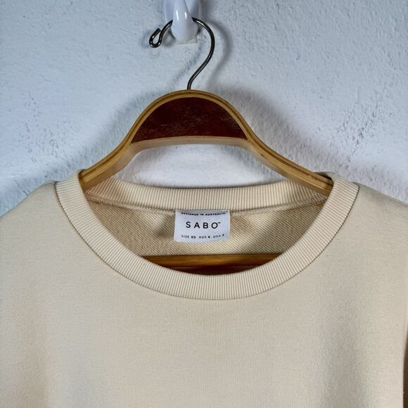 Sabo women's T-shirt xs (oversize) cream Cotton with polyester - Picture 2 of 6